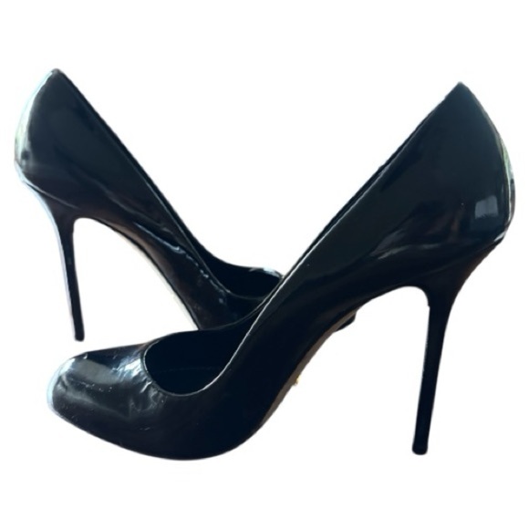 Sergio Rossi Patent Leather Black Heels - Picture 3 of 7